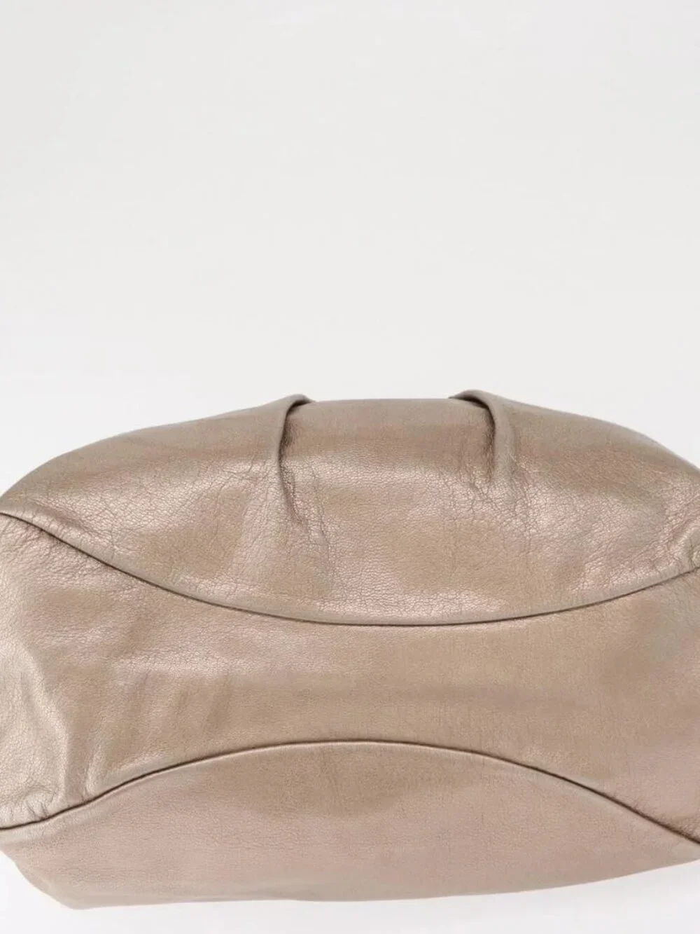 Salvatore Ferragamo Vala Tote Bag Leather Beige Auth BA9685
